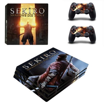 Sekiro Shadows Die Twice decal skin for PS4 Pro Console and 2 Controllers