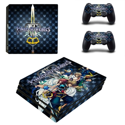 Kingdom Hearts 3 decal skin for PS4 Pro Console and 2 Cont..