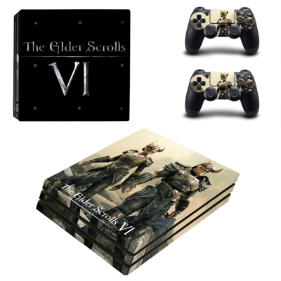 The Elder Scrolls 6 decal skin for PS4 Pro Console and 2 C..