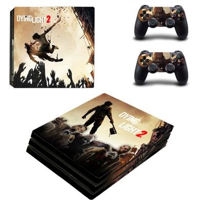 Dying Light 2 decal skin for PS4 Pro Console and 2 Controllers