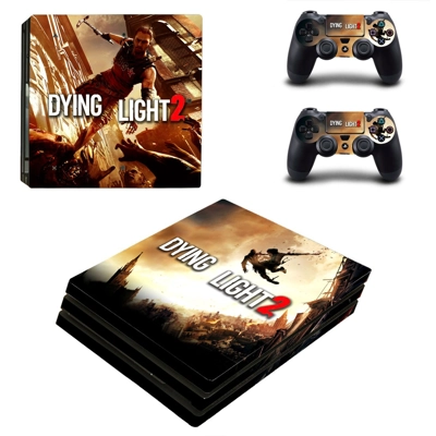 Dying Light 2 decal skin for PS4 Pro Console and 2 Controllers