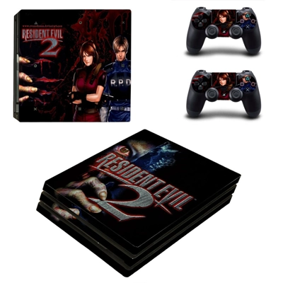 Resident Evil 2 decal skin for PS4 Pro Console and 2 Contr..