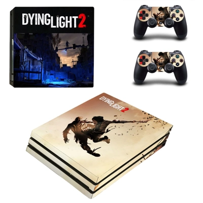 Dying Light 2 decal skin for PS4 Pro Console and 2 Control..