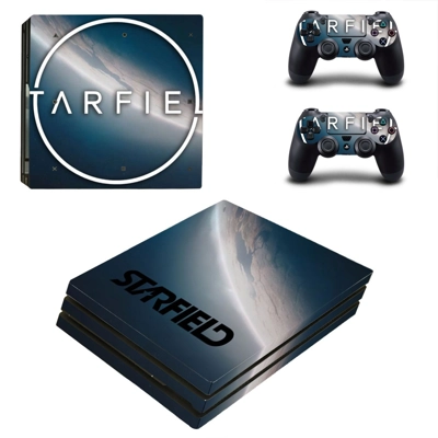 Starfield decal skin for PS4 Pro Console and 2 Controllers
