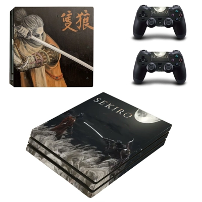 Sekiro decal skin for PS4 Pro Console and 2 Controllers Sekiro decal skin for PS4 Pro Console and 2 Controllers