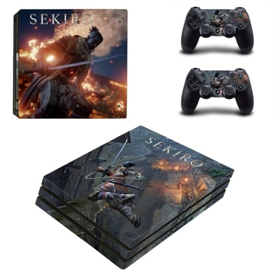 Sekiro decal skin for PS4 Pro Console and 2 Controllers