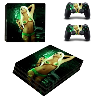Nude Lady decal skin for PS4 Pro Console and 2 Controllers
