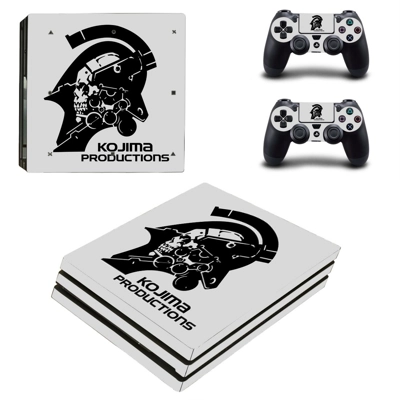 Kojima Productions decal skin for PS4 Pro Console and 2 Controllers