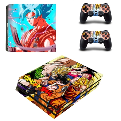 Dragon Ball Z decal skin for PS4 Pro Console and 2 Control..