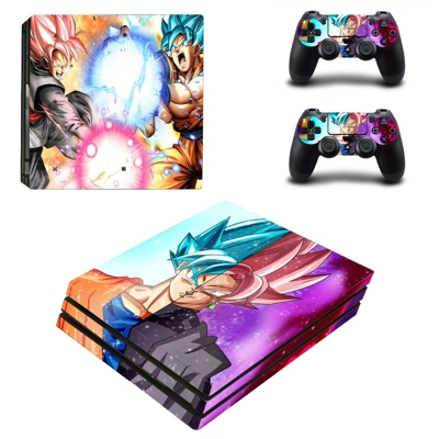 Dragon Ball Z decal skin for PS4 Pro Console and 2 Control..