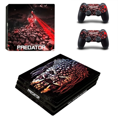 The Predator decal skin for PS4 Pro Console and 2 Controll..