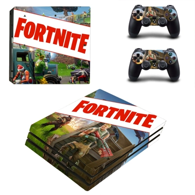 Fortnite decal skin for PS4 Pro Console and 2 Controllers