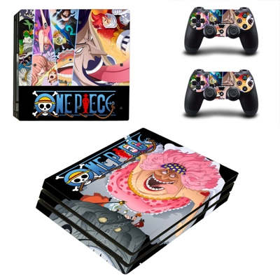 One Piece decal skin for PS4 Pro Console and 2 Controllers