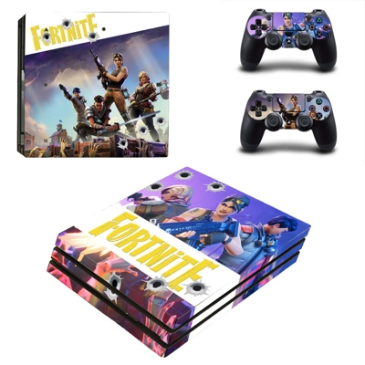 Fortnite decal skin for PS4 Pro Console and 2 Controllers
