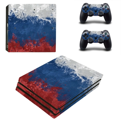 Painted Picture decal skin for PS4 Pro Console and 2 Controllers