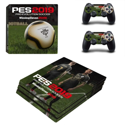 PES 2019 decal skin for PS4 Pro Console and 2 Controllers