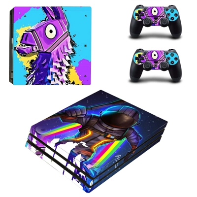 Fortnite decal skin for PS4 Pro Console and 2 Controllers
