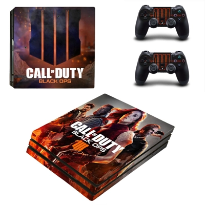 Call of duty black ops 4 decal skin for PS4 Pro Console and 2 Controllers