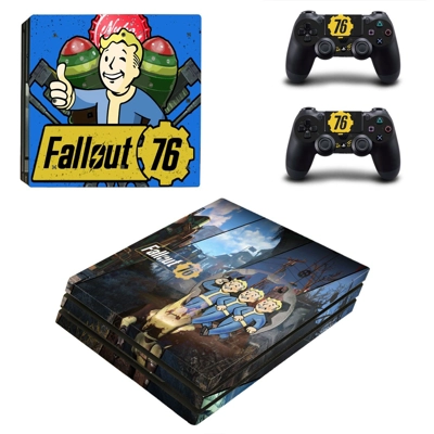 Fallout 76 decal skin for PS4 Pro Console and 2 Controllers Fallout 76 decal skin for PS4 Pro Console and 2 Controllers