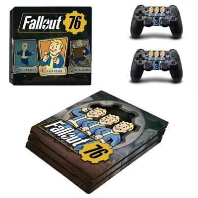 Fallout 76 decal skin for PS4 Pro Console and 2 Controllers Fallout 76 decal skin for PS4 Pro Console and 2 Controllers