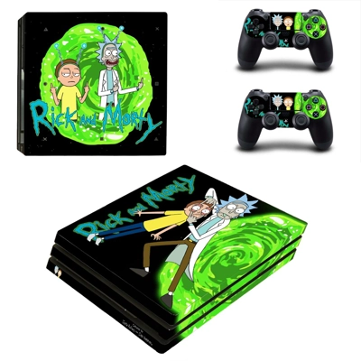Rick and Morty decal skin for PS4 Pro Console and 2 Contro.. Rick and Morty decal skin for PS4 Pro Console and 2 Contro..