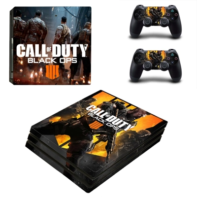 Call of duty black ops 4 decal skin for PS4 Pro Console and 2 Controllers