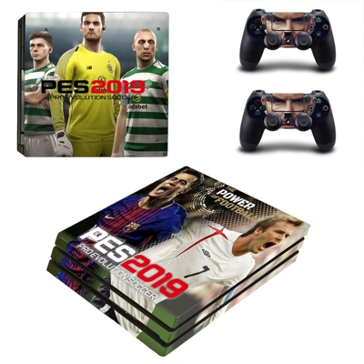 PES 2019 decal skin for PS4 Pro Console and 2 Controllers PES 2019 decal skin for PS4 Pro Console and 2 Controllers