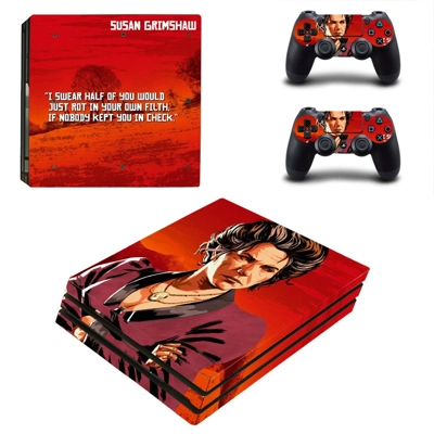 Red Dead Redemption 2 decal skin for PS4 Pro Console and 2..