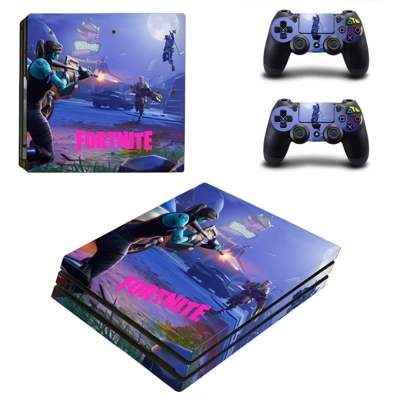 Fortnite decal skin for PS4 Pro Console and 2 Controllers