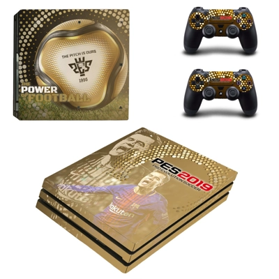 PES 2019 decal skin for PS4 Pro Console and 2 Controllers