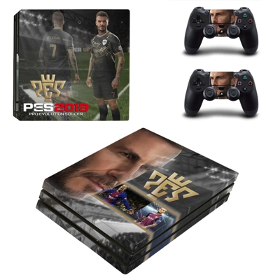 PES 2019 decal skin for PS4 Pro Console and 2 Controllers