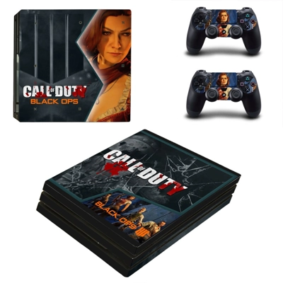 Call of Duty Black ops 4 decal skin for PS4 Pro Console and 2 Controllers