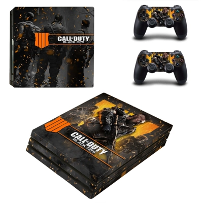 Call of Duty Black ops 4 decal skin for PS4 Pro Console and 2 Controllers