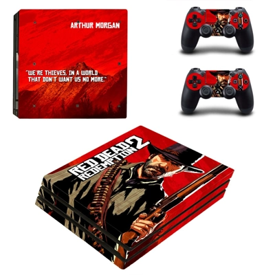 Red Dead Redemption 2 decal skin for PS4 Pro Console and 2..