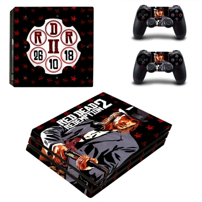 Red Dead Redemption 2 decal skin for PS4 Pro Console and 2..