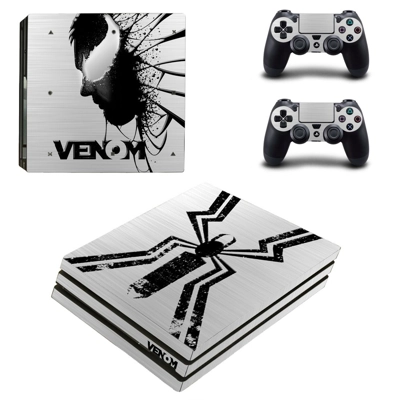 Venom decal skin for PS4 Pro Console and 2 Controllers