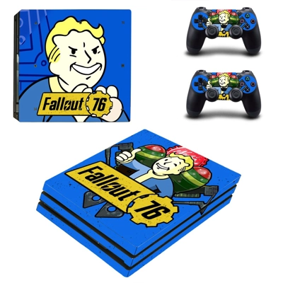 Fallout 76 decal skin for PS4 Pro Console and 2 Controllers