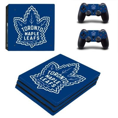 Toronto Maple Leafs decal skin for PS4 Pro Console and 2 C..
