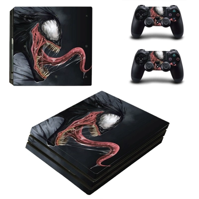 Venom decal skin for PS4 Pro Console and 2 Controllers