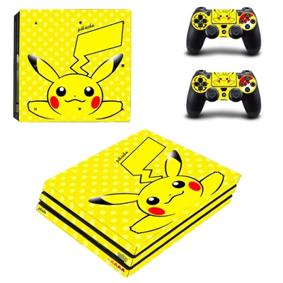 Pokemon go pikachu decal skin for PS4 Pro Console and 2 Co..