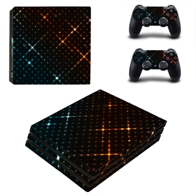 Tech wallpaper decal skin for PS4 Pro Console and 2 Controllers