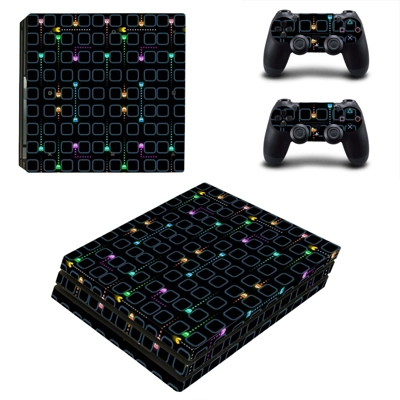 Tech wallpaper decal skin for PS4 Pro Console and 2 Contro..