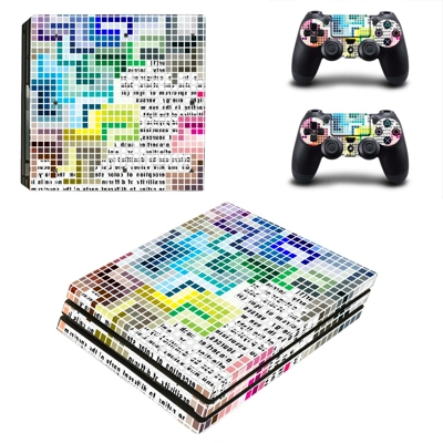 Tech wallpaper decal skin for PS4 Pro Console and 2 Contro..