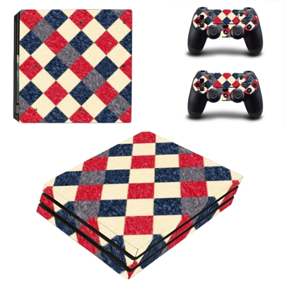Tiles floor decal skin for PS4 Pro Console and 2 Controllers