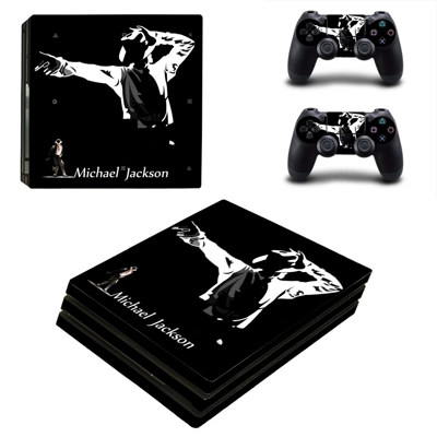 Michael Jackson decal skin for PS4 Pro Console and 2 Controllers