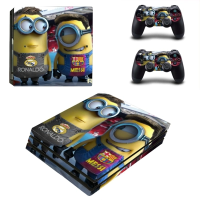 Minions decal skin for PS4 Pro Console and 2 Controllers