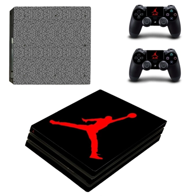 Jordan 23 decal skin for PS4 Pro Console and 2 Controllers