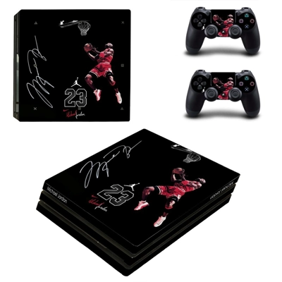Jordan 23 decal skin for PS4 Pro Console and 2 Controllers