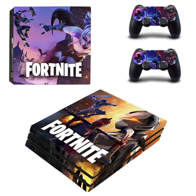 Fortnite decal skin for PS4 Pro Console and 2 Controllers