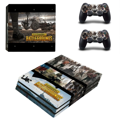 Playerunknown's Battlegrounds decal skin for PS4 Pro Console and 2 Controllers